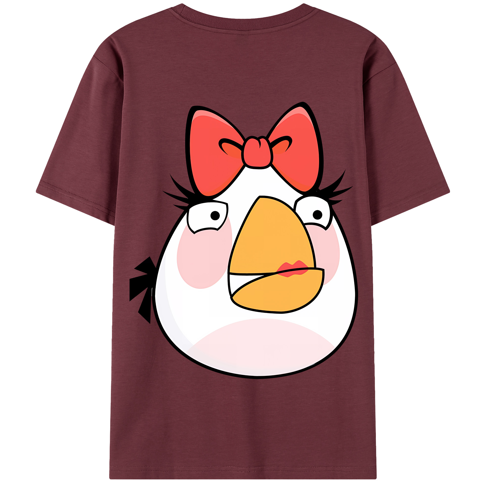 （画像用） Angry Birds アングリーバード 綿100％半袖Tシャツ（背面プリント）